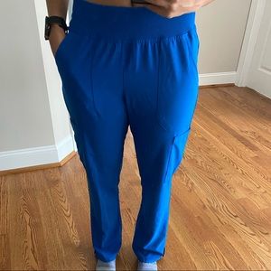 Scrub pants. Elastic waistband. No matching top.